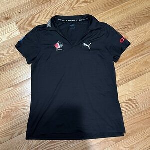 Puma Black Polo with Canada and Puma Logos